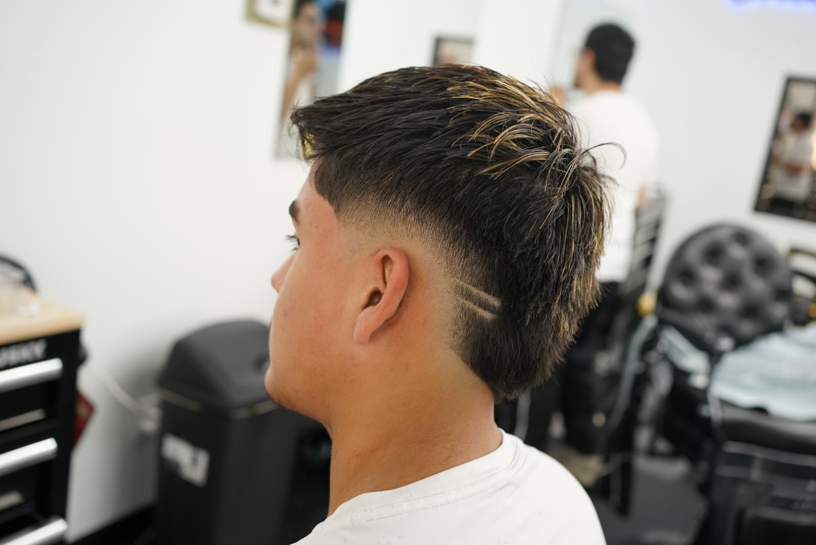 Barber at work
